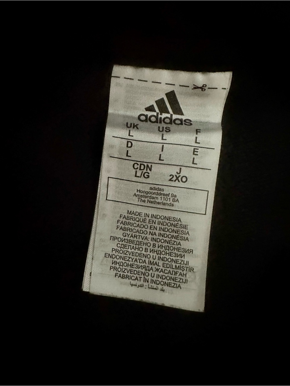 🖤 Adidas Black Graphic Performance Tee Men’s Size L Athletic Casual Active Top - Picture 7 of 8